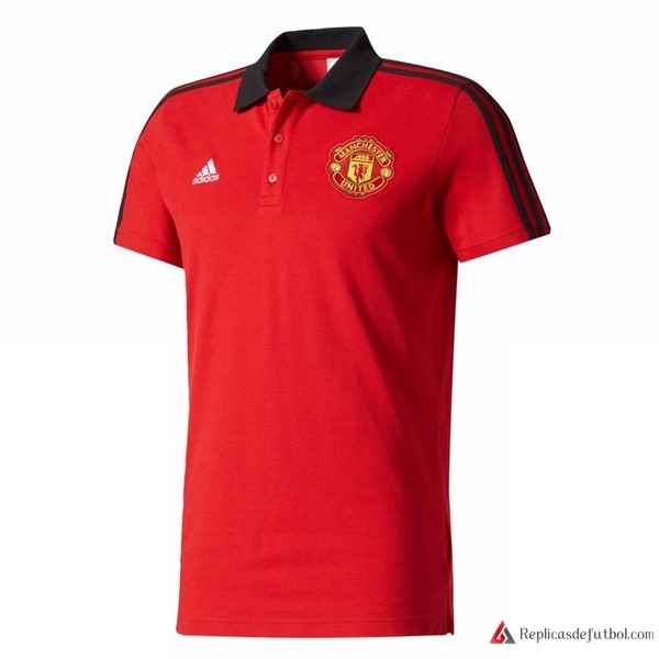 Polo Manchester United 2017-2018 Rojo Negro